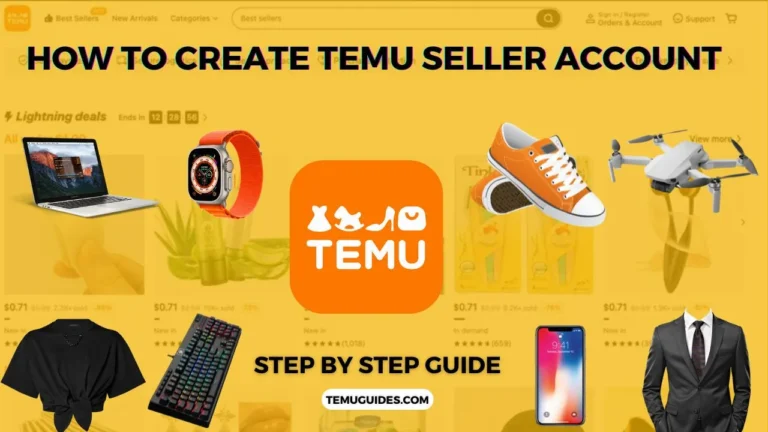 how to create temu seller account