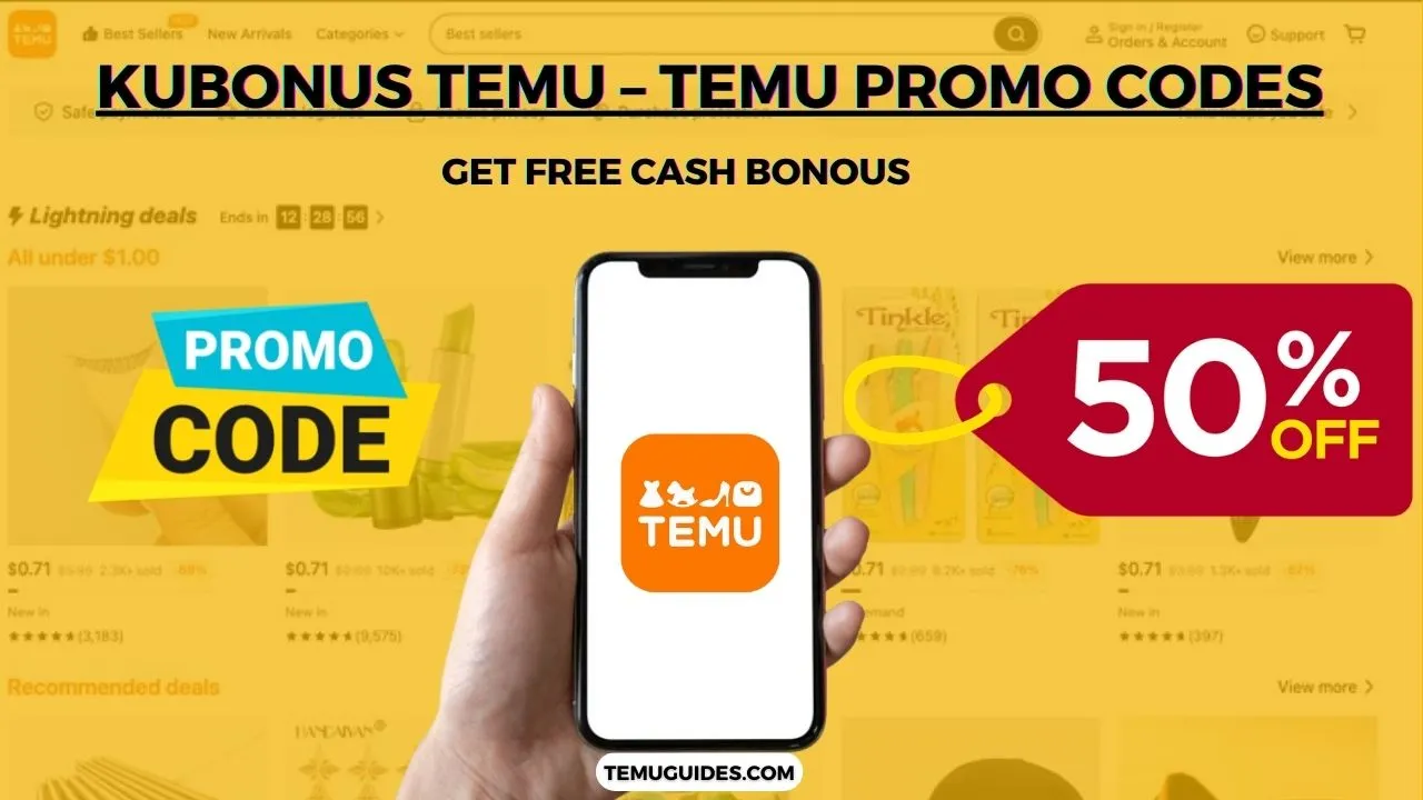 Kubonus Temu, Kubonus Temu promo codes