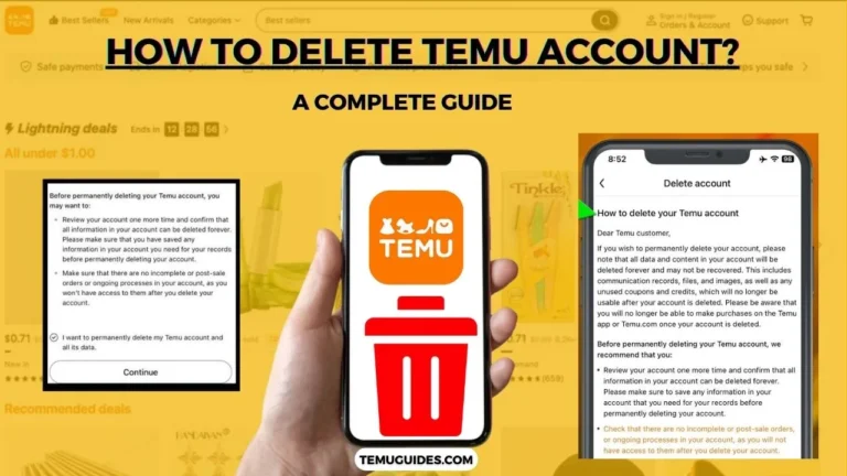 How to delete Temu Account